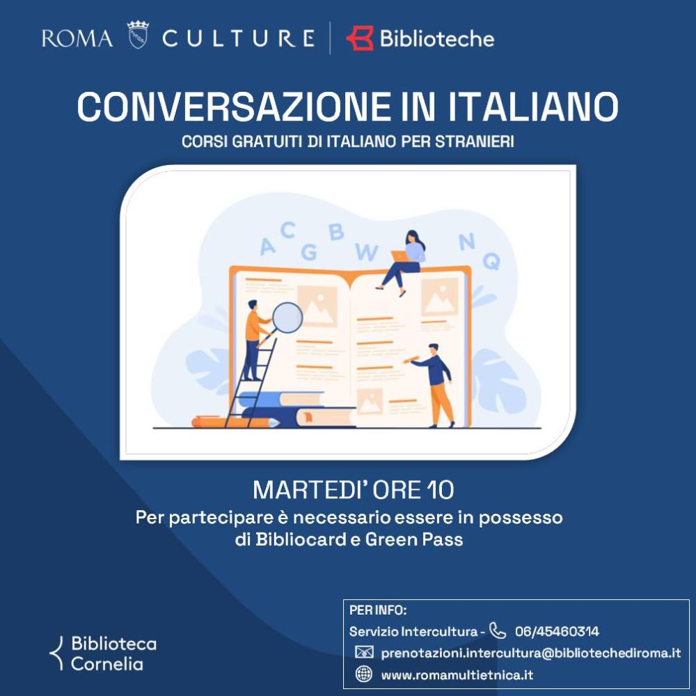 Conversazione in biblioteca