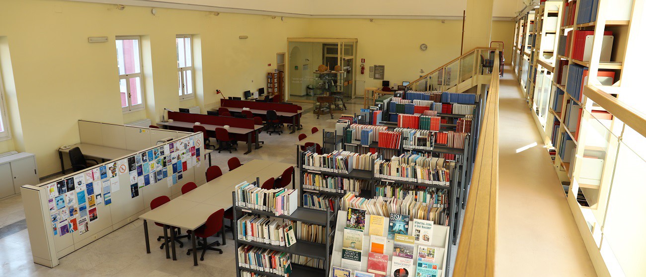 Sala studio della Biblioteca G. Bruno